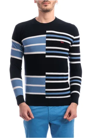 HARMONT&BLAINE Heren, Truien, Blauw, Maat: M