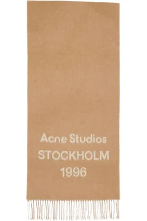 Acne Studios Unisex, Accessoires, Bruin, Maat: ONE Size Wol