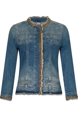 Liu Jo Dames, Jassen, Blauw, Maat: L Denim