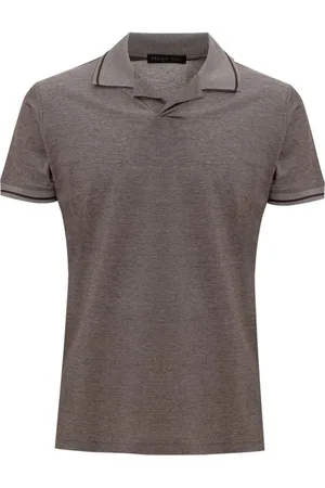 corneliani Heren, Tops, Bruin, Maat: M Katoen