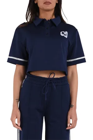 Msgm Dames, Tops, Blauw, Maat: M Katoen