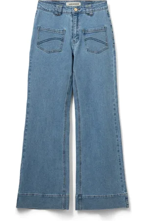 Sofie Schnoor Dames, Jeans, Blauw, Maat: XL Denim