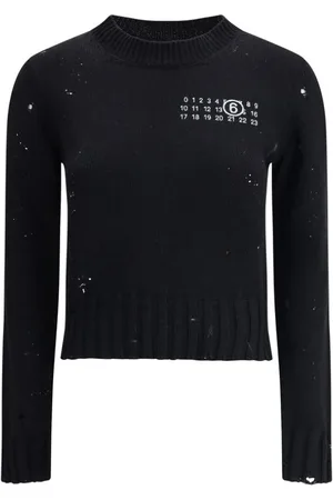 Maison Margiela Dames, Truien, Zwart, Maat: M