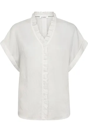 Co`Couture Dames, Blouses & Shirts, Wit, Maat: XS