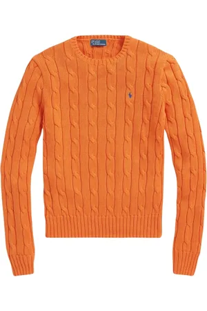 Ralph Lauren Dames, Truien, Oranje, Maat: L Katoen