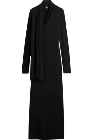 Totême Dames, Jurken, Zwart, Maat: L Jersey