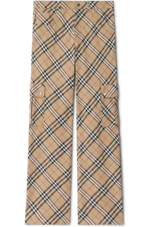 Burberry Dames, Broeken, Bruin, Maat: 3XS Katoen