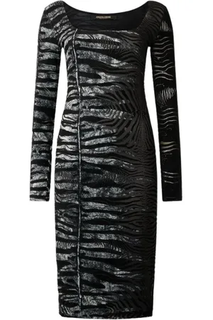 Roberto Cavalli Dames, Jurken, Zwart, Maat: XS