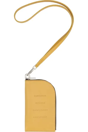 Rick Owens Heren, Accessoires, Geel, Maat: ONE Size Leer