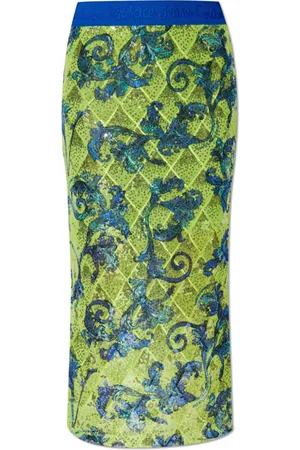 VERSACE Dames, Rokken, Groen, Maat: XS Poliester