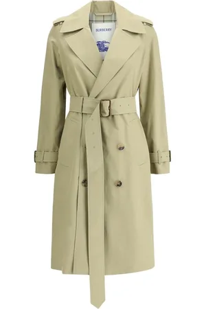 Burberry Dames, Mantels, Groen, Maat: XS Katoen