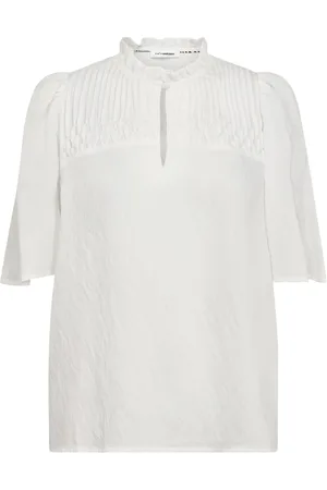 Co`Couture Dames, Blouses & Shirts, Wit, Maat: L Viscose