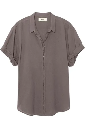 XiRENA Dames, Blouses & Shirts, Grijs, Maat: M Katoen