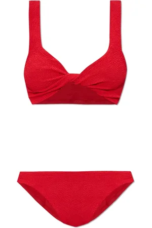Hunza G Dames, Badkleding, Rood, Maat: ONE Size Tweed