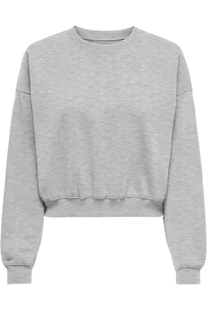 ONLY Dames, Sweatshirts & Hoodies, Grijs, Maat: S Katoen