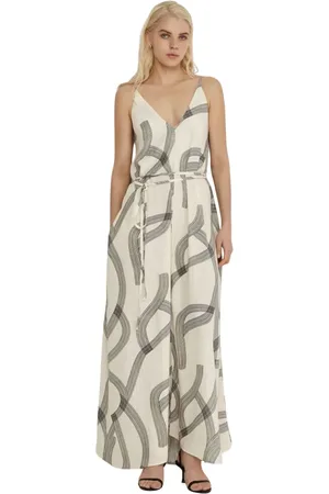 Xacus Dames, Jumpsuits & Playsuits, Wit, Maat: S Linnen