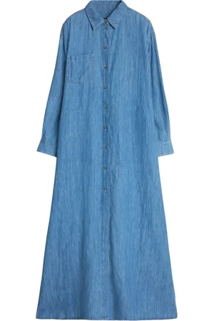 7 for all Mankind Dames, Jurken, Blauw, Maat: XS Denim