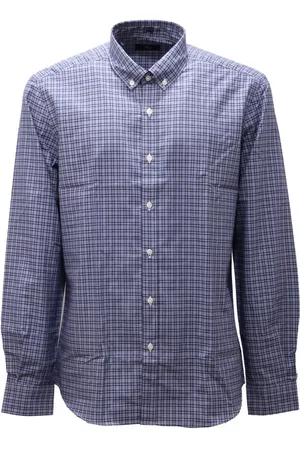 FAY Heren, Overhemden, Blauw, Maat: 4XL Katoen