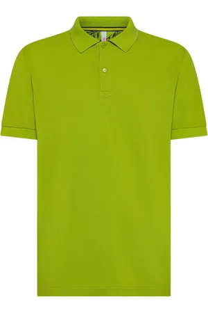 sun68 Heren, Tops, Groen, Maat: L Katoen