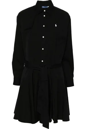 Ralph Lauren Dames, Jurken, Zwart, Maat: 2XL Katoen