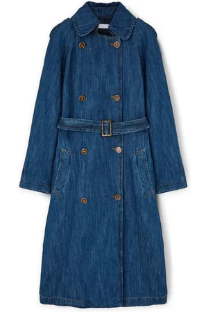 Motivi Dames, Mantels, Blauw, Maat: S Linnen