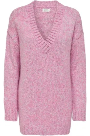 ONLY Dames, Truien, Roze, Maat: M Acryl