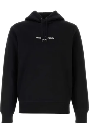 Fred Perry Heren, Sweatshirts & Hoodies, Zwart, Maat: XL Poliester