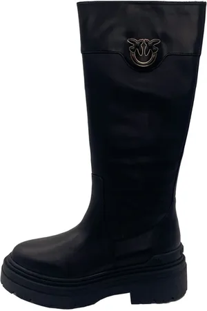 Pinko Dames, Schoenen, Zwart, Maat: 40 EU Leer