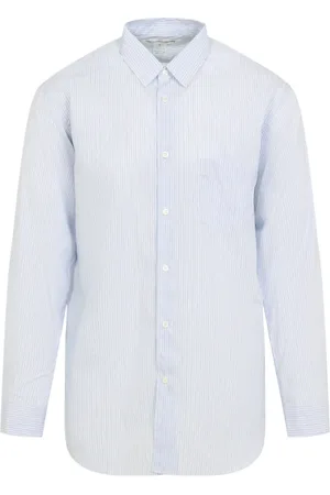 Comme des Garçons Heren, Overhemden, Blauw, Maat: L Katoen