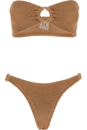 Hunza G Dames, Badkleding, Bruin, Maat: ONE Size