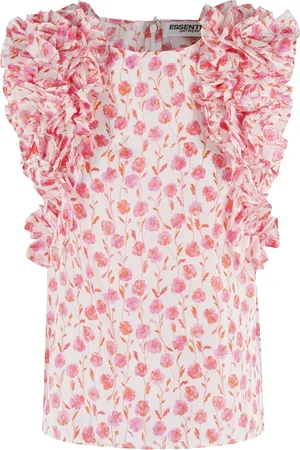 Essentiel Antwerp Dames, Blouses & Shirts, Roze, Maat: XS Zijde