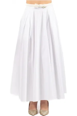 Elisabetta Franchi Dames, Rokken, Wit, Maat: L