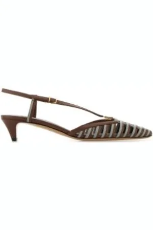 Fendi Dames, Schoenen, Bruin, Maat: 36 EU