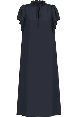 Co`Couture Dames, Jurken, Blauw, Maat: XS Viscose