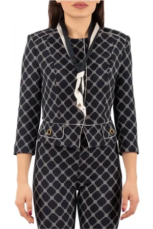 Elisabetta Franchi Dames, Jassen, Zwart, Maat: XL