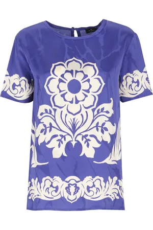 Etro Dames, Blouses & Shirts, Paars, Maat: M Viscose