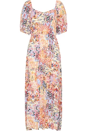 Ichi Dames, Jurken, Veelkleurig, Maat: XL Viscose