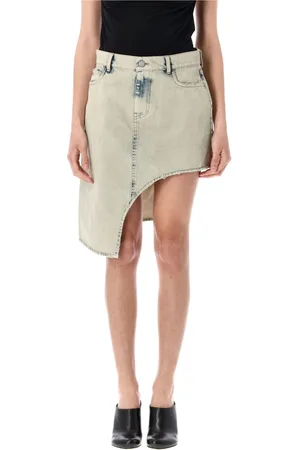 COPERNI Dames, Rokken, Grijs, Maat: S Denim