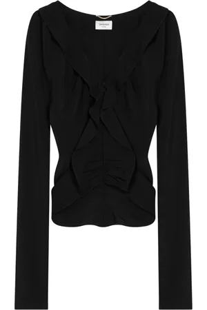 Saint Laurent Dames, Blouses & Shirts, Zwart, Maat: XS
