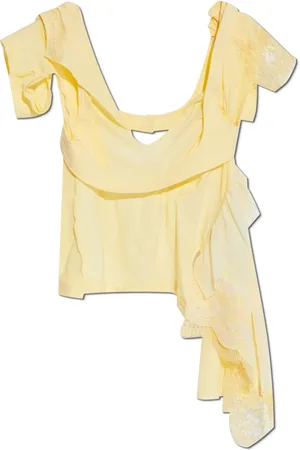 Dsquared2 Dames, Blouses & Shirts, Geel, Maat: M Katoen