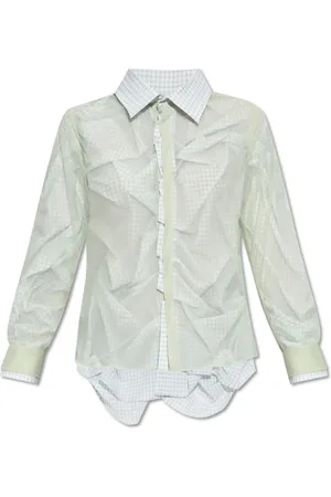 Maison Margiela Dames, Blouses & Shirts, Groen, Maat: XS Katoen