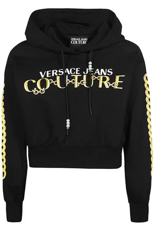 VERSACE Dames, Sweatshirts & Hoodies, Zwart, Maat: S