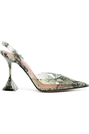 Amina Muaddi Dames, Schoenen, Groen, Maat: 36 EU