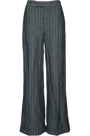 Brunello Cucinelli Dames, Broeken, Grijs, Maat: S
