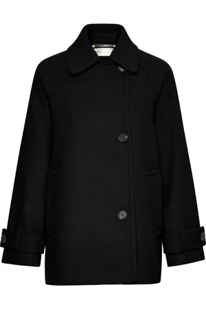 INWEAR Dames, Mantels, Zwart, Maat: XL Wol