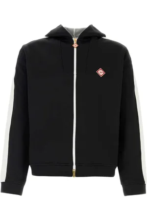 Casablanca Heren, Sweatshirts & Hoodies, Zwart, Maat: S Nylon