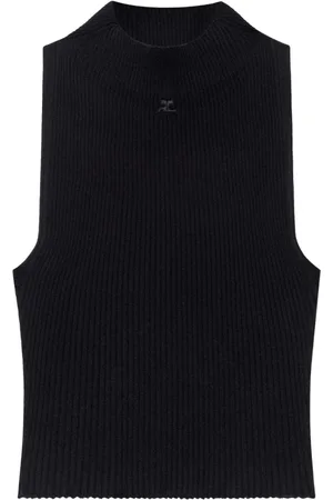 Courrèges Dames, Truien, Zwart, Maat: L