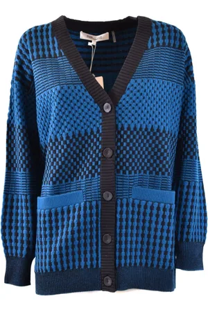 Diane von Furstenberg Dames, Truien, Blauw, Maat: M
