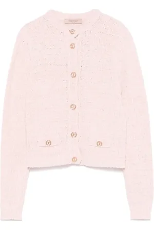 Twin-Set Dames, Truien, Roze, Maat: M Leer