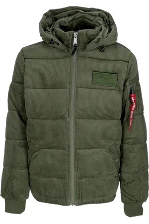 Alpha Industries Heren, Jassen, Groen, Maat: XL Katoen